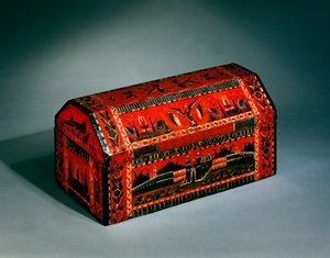 Peito (madeira lacada e pintada)